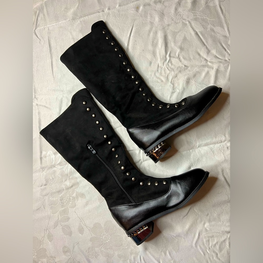 Black Fashion Boots sz 9